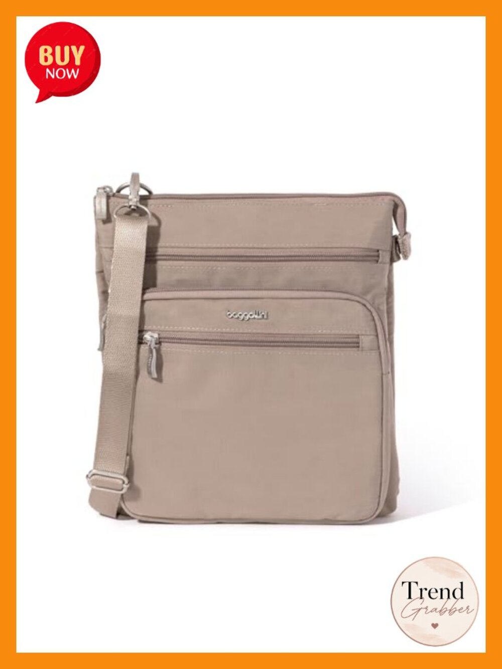 Nylon Crossbody Bag RFID Card Slots Travel Purse w/ Phone Pocket